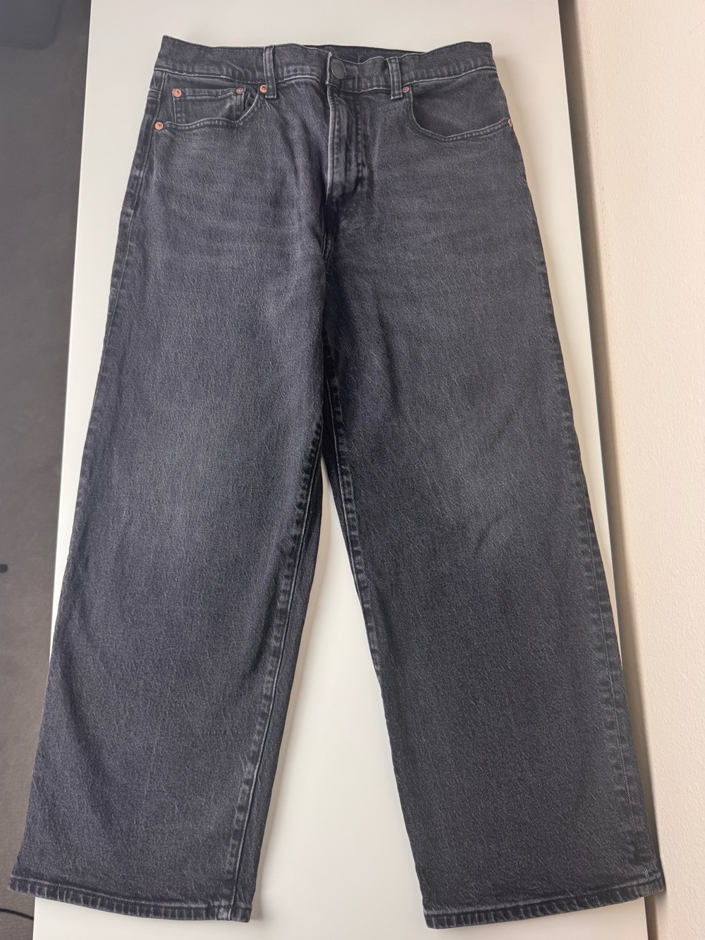American Eagle EasyFlex Baggy Jeans Men’s 32x30, Black Wide Leg